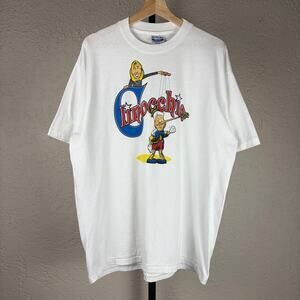 Bill Clinton Hilary Clinocchio Political Humor Parody Vintage 90s XL Tee